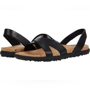 Merrell‎ Black Sandals with Cork Footbed